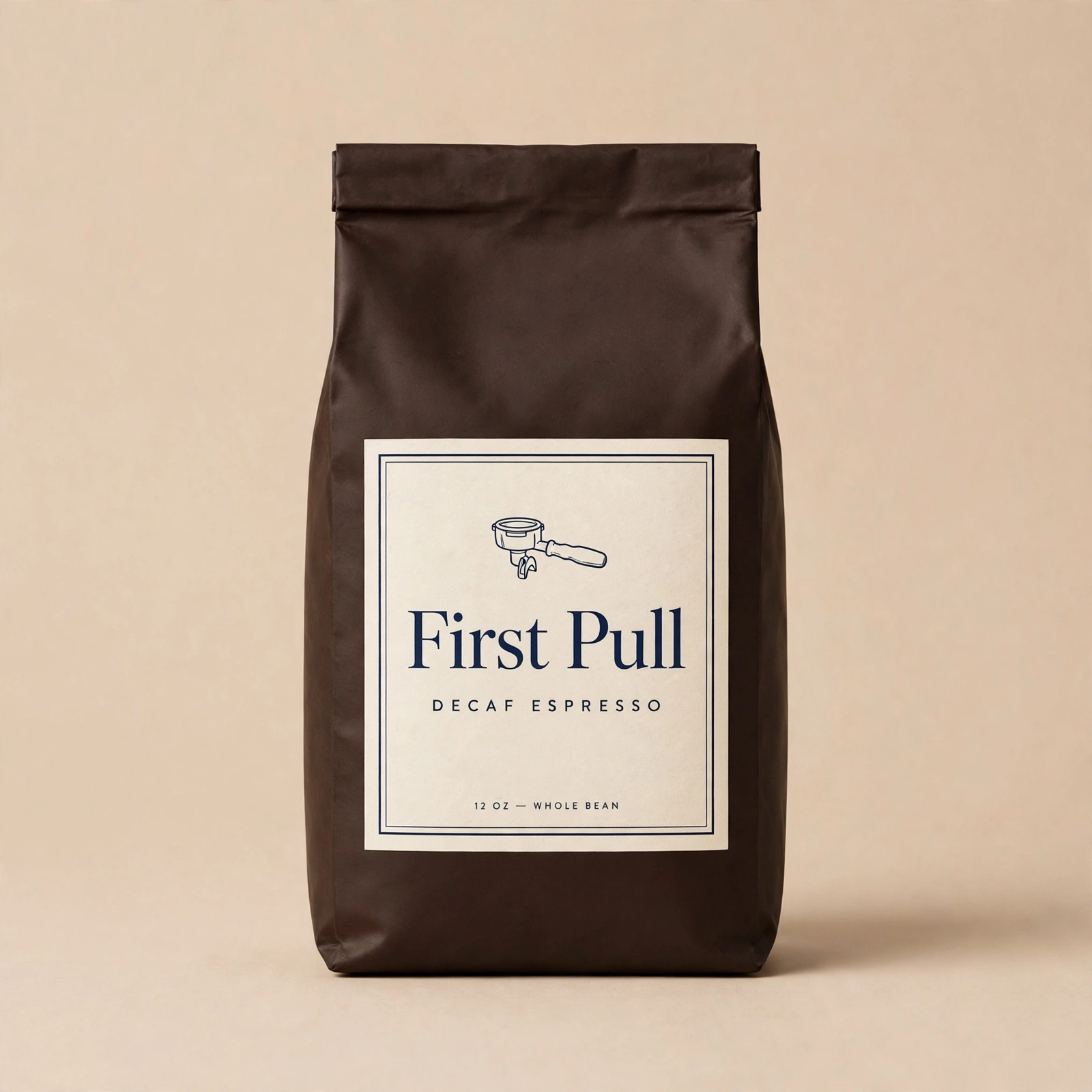 First Pull Decaf Espresso 12 oz coffee bag