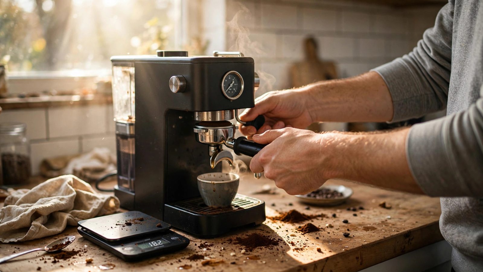 First Pull espresso photo